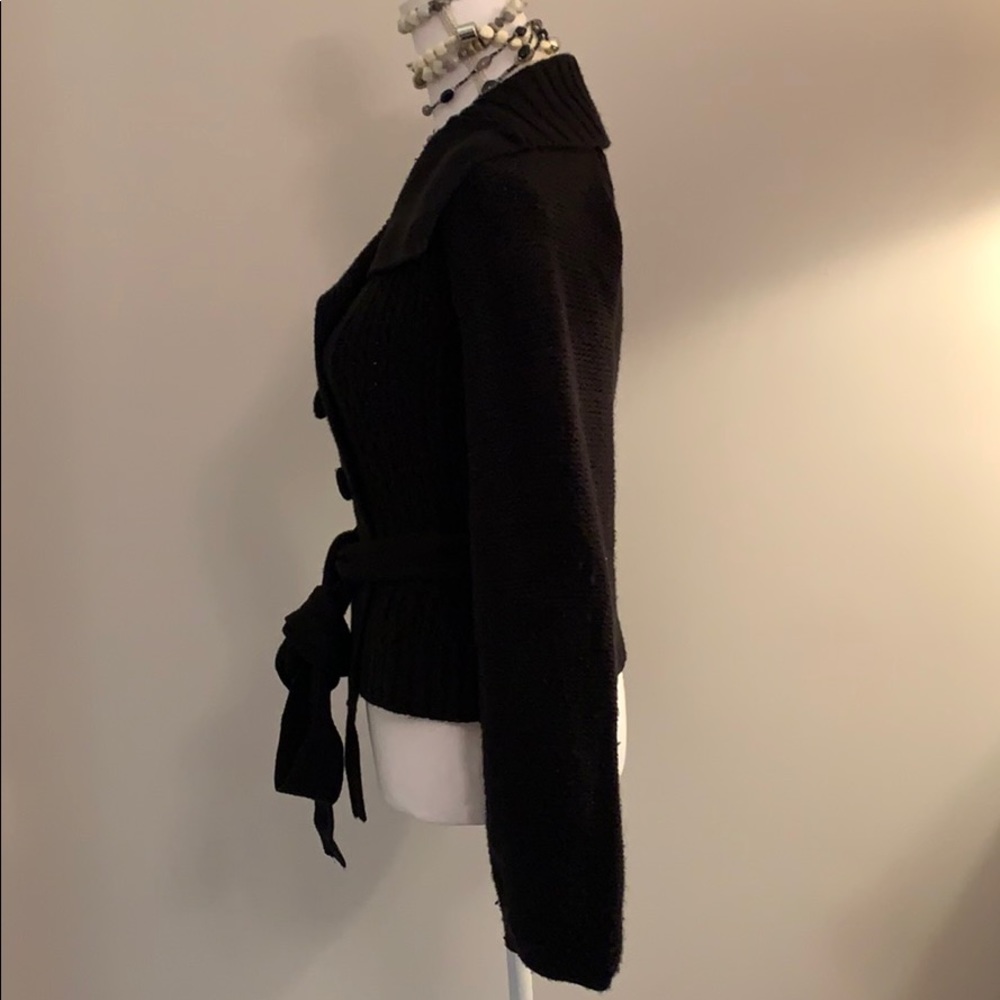 Bcbgeneration Black Double Breasted Cardigan - image 4